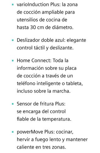 Vitro inducción SIEMENS full FLEX 80cm wifi