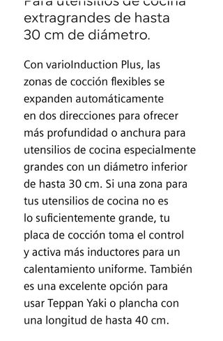 Vitro inducción SIEMENS full FLEX 80cm wifi
