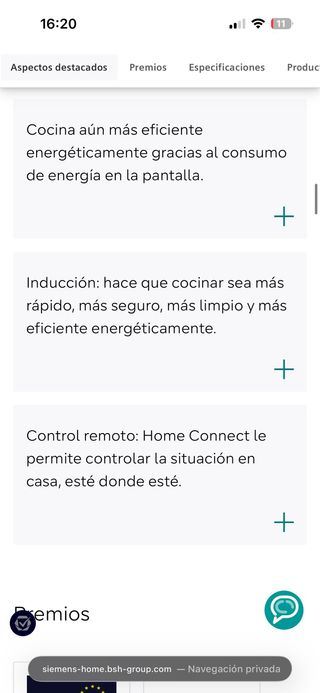 A ESTRENAR SIEMENS 80cm wifi, Inducción FLEX IQ700