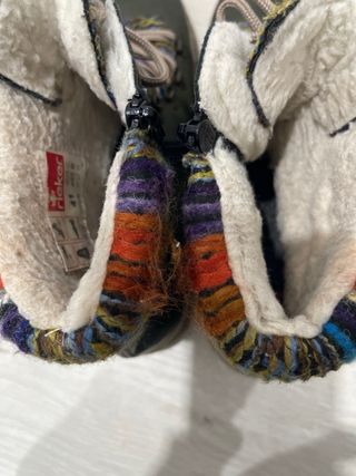 Botas Rieker Mujer Verde Multicolor