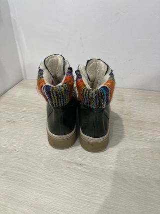 Botas Rieker Mujer Verde Multicolor