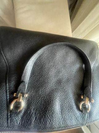 Bolso Coach Negro Piel Texturizada