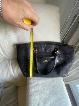 Bolso Coach Negro Piel Texturizada