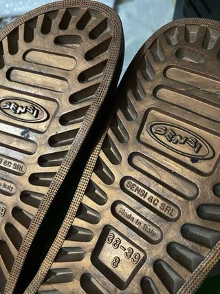 Ciabatte donna argento e marrone