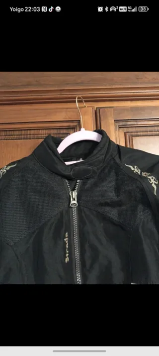 Chaqueta Moto Niño Negra