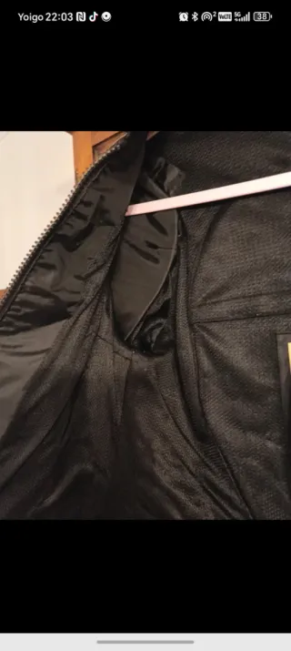 Chaqueta Moto Niño Negra