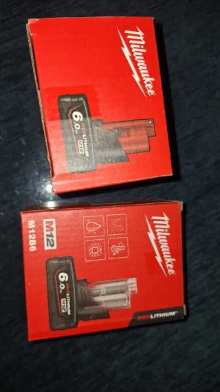 2 Baterías Milwaukee M12 REDLITHIUM 6.0Ah