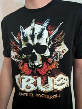 CAMISETA NEGRA - OBUS - TALLA L y más...