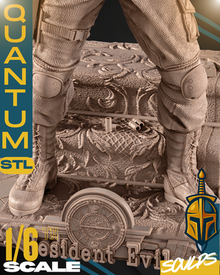 Figura Chris Redfield 30cm Pintada