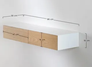 Consola pared Sklum Florens