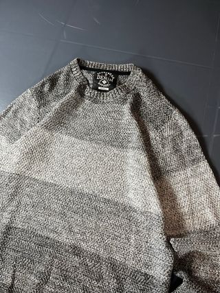 Jersey DENIM hombre rayas gris y blanco