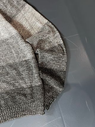 Jersey DENIM hombre rayas gris y blanco