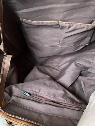 BOLSO MARRON GRANDE HOMBRO TIPO PIEL PORTATIL