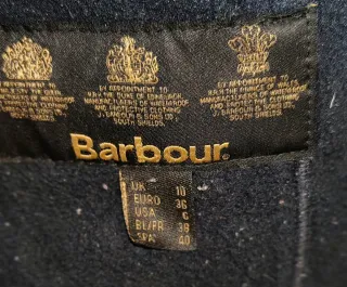 Chaqueta Barbour acolchada negra hombre