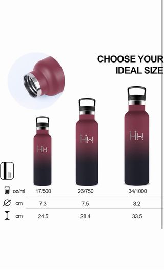 Botella Agua Acero Inoxidable 500ml