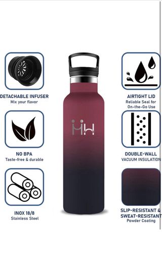 Botella Agua Acero Inoxidable 500ml