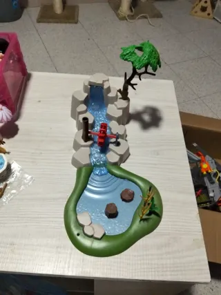 Playmobil Cascada con Molino y Árbol