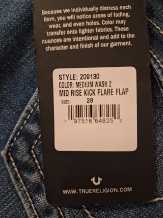 Vaqueros True Religion Azules Talla 28