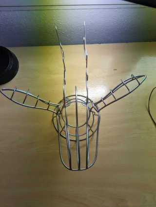 Reno Decorativo Metal Plata