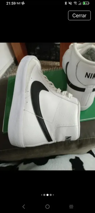 Bambas Nike altas blancas