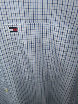 Camisa Tommy Hilfiger Cuadros Azul Talla XL
