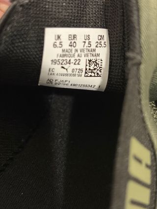 Zapatillas Puma Verdes y Naranjas