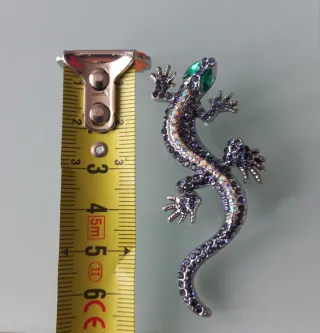 Broche Gecko Azul y Verde