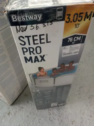 Piscina 305x76 cm Bestway Steel Pro Max nueva