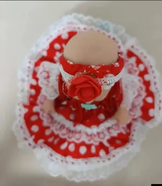Precioso Vestido Flamenca Bebé Mini Reborn