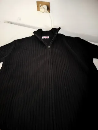 Maglione Prada Uomo Zip Collo Alto Nero M