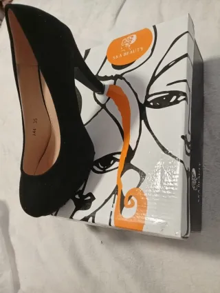 Zapatos de tacón negros Super Mode