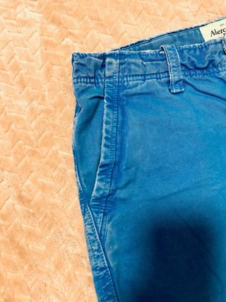 Bermuda Abercrombie & Fitch Azul Talla M