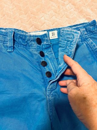 Bermuda Abercrombie & Fitch Azul Talla M