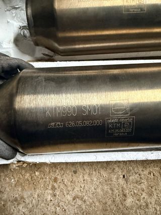 Escape KTM 990 SM01 Catalizador