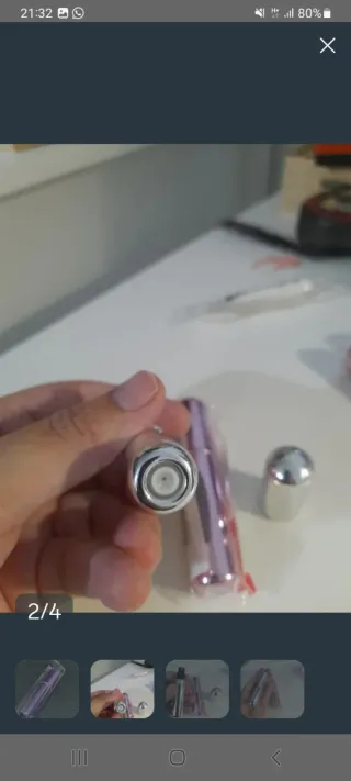 Vaporizador de perfume plata mate