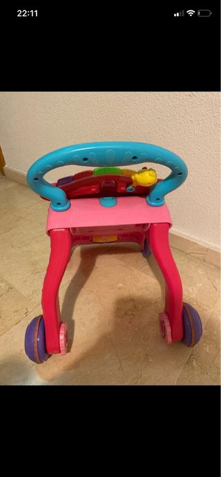 Andador bebé VTech rosa