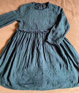 Vestido Zara bordado India Talla XS