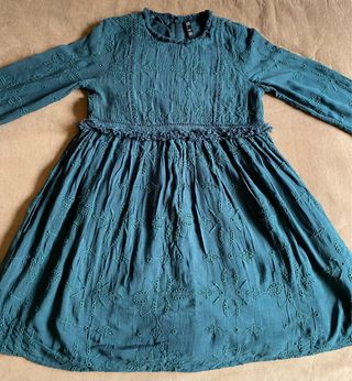 Vestido Zara bordado India Talla XS