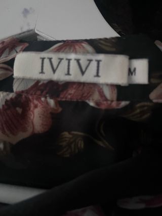 Vestido gasa estampado flores talla M