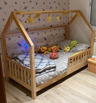 Cama Casita Madera Infantil