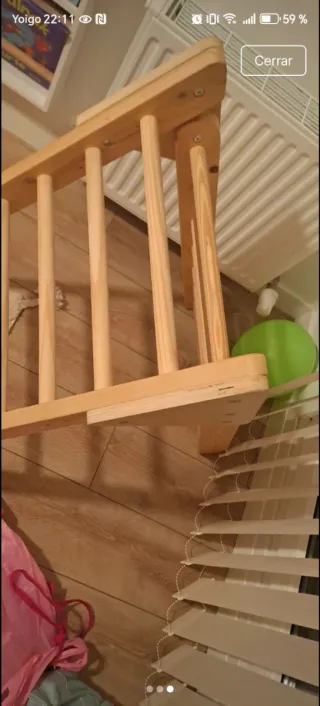 Triángulo Pikler madera