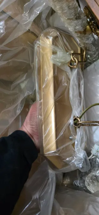 Lámpara colgante madera época