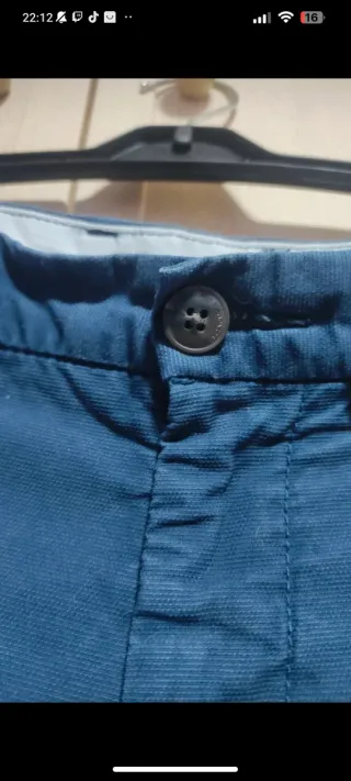 Bermudas Chino Pull&Bear Azul Marino - Talla 40