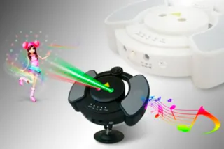 Altavoz disco láser vintage