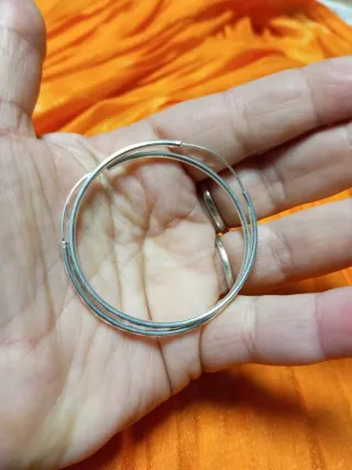 Pendientes de aro de plata