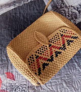 Borsetta paglia vintage estiva