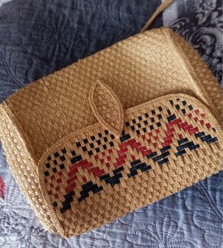 Borsetta paglia vintage estiva