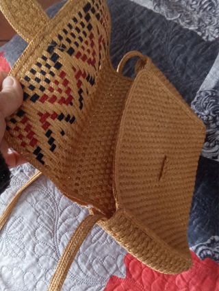 Borsetta paglia vintage estiva