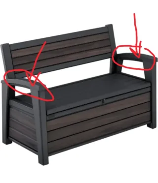 Keter Banco arcon exterior Deco armario almacenaje