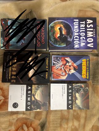 Lote de libros de ciencia ficcion y politica.